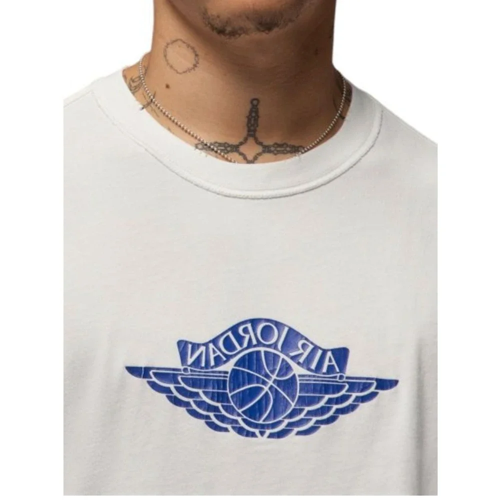 New JORDAN RARE AIR Sz Small T-SHIRT Men – Sail/Deep Royal IB3130-133